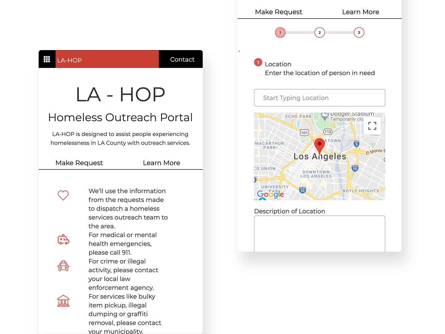 screenshot of project LA-HOP